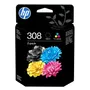 HP 308 Black & Tri-Colour Ink Cartridge Multipack (6L6S6UE)