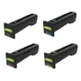 Lexmark 72K2X High Capacity 4 Colour Return Program Toner Cartridge Multipack