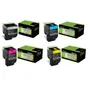 Lexmark 802X 4 Colour Extra High Capacity Return Program Toner Cartridge Multipack