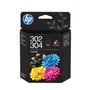 HP 302 Black & Tri-Colour Ink Cartridge Multipack - (X4D37AE)