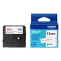 Brother BTAG-232 Red On White Laminated P-Touch Adhesive Labelling Tape 12mm x 4m
