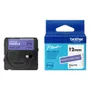 Brother BTAG-F35 White on Purple Laminated P-Touch Adhesive Labelling Tape 12mm x 4m