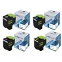 Compatible Lexmark C242X 4 Colour Extra High Capacity Toner Cartridge Multipack