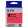 Epson C53S653001 Black on Red Labelling Tape 9mm x 9m - (LK-3RBP)