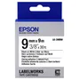 Epson C53S653007 Black on White Strong Adhesive Labelling Tape 9mm x 9m - (LK-3WBW)