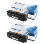 Compatible HP 304A Black Toner Cartridge Twin pack (CC530AD)