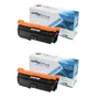 Compatible HP 504X High Capacity Black Toner Cartridge Twin Pack - (CE250XD)