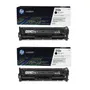 HP 312X High Capacity Black Toner Cartridge Twin Pack - (CF380XD)