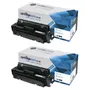 Compatible HP 410X High Capacity Black Cartridge Twin Pack - (CF410XD)