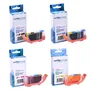 Compatible Canon CLI-521 4 Colour Ink Cartridge Multipack