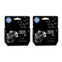 HP 301XL High Capacity Black Ink Cartridge Twin Pack (D8J45AE)