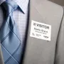 Brother DK-11234 Black On White 60mm x 86mm Adhesive Visitor Badge Labels