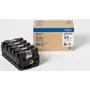 Brother HGE-151V5 Black On Clear Self-Adhesive Labelling Tape Cassette 8m x 24mm 5 Pack