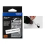 Brother HSE-261E Black On White Heat Shrink Tube Tape 31mm x 1.5m