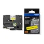 Brother HSE-661E Black On Yellow Heat Shrink Tube Tape 31mm x 1.5m