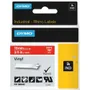Dymo 1805422 White On Red Vinyl Adhesive Labels 19mm x 5.5m