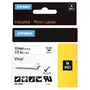 Dymo 18444 Black On White Vinyl Adhesive Tape 12mm x 5.5m