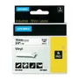 Dymo 18445 Black On White Vinyl Adhesive Labels 19mm x 5.5m (S0718620)