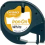 Dymo 18769 Black On White LetraTag Iron-On Fabric Adhesive Tape 12mm x 2m (S0718850)