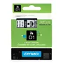 Dymo Black On Clear D1 Adhesive Labelling Tape 19mm x 7m (45800)