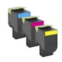 Lexmark 702H High Capacity 3 Colour Return Program Toner Cartridge Multipack