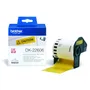 Brother DK-22606 Black On Yellow 62mm x 15.24m Strong Adhesive Continuous Film Tape Paper