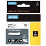 Dymo Black On White Flexible Nylon Adhesive Tape 19mm x 3.5m (0718120)