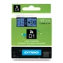 Dymo 45016 Black On Blue D1 Adhesive Labelling Tape 12mm x 7m (S0720560)