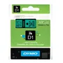 Dymo 45809 Black On Green D1 Labelling Tape 19mm x 7m (S0720890)
