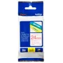 Brother TZe-252 Red On White Laminated P-Touch Adhesive Labelling Tape 24mm x 8m