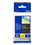 Brother TZe-354 Gold On Black Laminated P-Touch Adhesive Labelling Tape 24mm x 8m