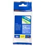 Brother TZe-555 White On Blue Laminated P-Touch Adhesive Labelling Tape 24mm x 8m