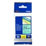 Brother TZe-751 Black On Green Laminated P-Touch Adhesive Labelling Tape 24mm x 8m