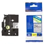 Brother TZe-M951 Black On Silver Metallic Matte Laminated P-Touch Adhesive Labelling Tape 24mm x 8m