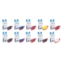 Compatible Canon PFI-5100 10 Colour Ink Cartridge Multipack
