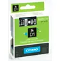 Dymo 45811 White On Black Adhesive Labe Tape 19mm x 7m - (S0720910)