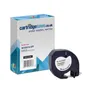 Compatible Dymo S0721610 Black On White LetraTag Adhesive Label Plastic Tape 12mm x 4m