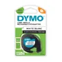 Dymo 91221 Black On White LetraTag Adhesive Label Plastic Tape 12mm x 4m (S0721660)