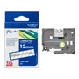 Brother TZe-135 White On Clear Laminated P-Touch Adhesive Labelling Tape 12mm x 8m