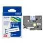 Brother TZe-243 Blue On White Laminated P-Touch Adhesive Labelling Tape 18mm x 8m