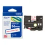 Brother TZe-262 Red On White Laminated P-Touch Adhesive Labelling Tape 36mm x 8m