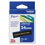 Brother TZe-354 Gold On Black Laminated P-Touch Adhesive Labelling Tape 24mm x 8m