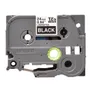 Brother TZe-355 White On Black Laminated P-Touch Adhesive Labelling Tape 24mm x 8m