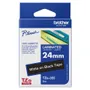 Brother TZe-355 White On Black Laminated P-Touch Adhesive Labelling Tape 24mm x 8m