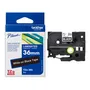 Brother TZe-365 White On Black Laminated P-Touch Adhesive Labelling Tape 36mm x 8m