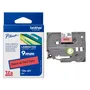 Brother TZe-421 Black On Red Laminated P-Touch Adhesive Labelling Tape 9mm x 8m