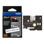 Brother TZe-FX231 Black On White Flexi ID P-Touch Adhesive Labelling Tape 12mm x 8m
