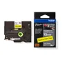 Brother TZe-FX631 Black On Yellow Flexi ID P-Touch Adhesive Labelling Tape 12mm x 8m