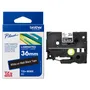 Brother TZe-M365 White On Black Self-Adhesive Matte Laminated Labelling Tape Cassette 36mm x 8m