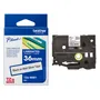 Brother TZe-M961 Black On Silver Metallic Matte Laminated P-Touch Adhesive Labelling Tape 36mm x 8m